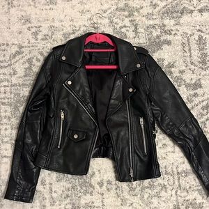 Faux leather jacket! Hardly worn!